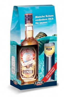 Linie Aquavit mit Geschenkset und Plakatkampagne