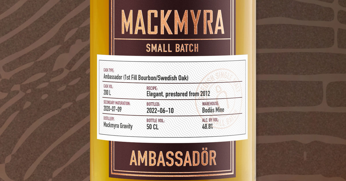 Ambassadör: Mackmyra bringt limitierten Single Malt aus „Botschafterfässern“