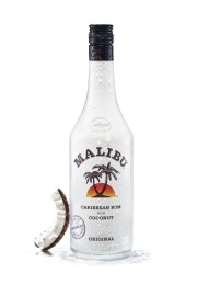 Bisheriges Flaschendesign des Malibu Rum
