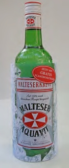 Malteserkreuz Aquavit mit Flaschenkühler in On-Pack-Promotion