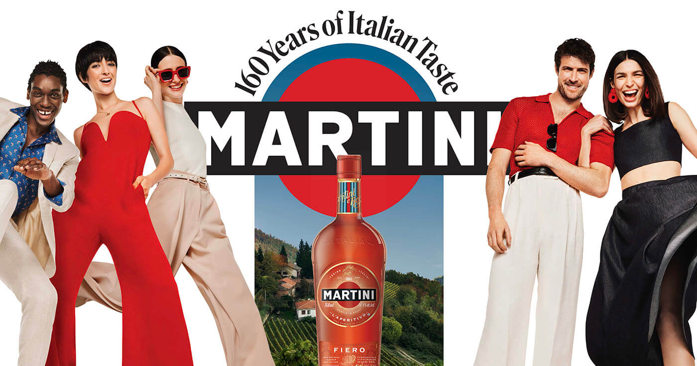 Jubiläumskampagne: Martini zelebriert „160 Years of Italian Taste“