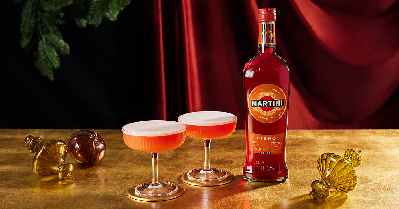 Sour, Negroni und mehr: Drei festliche Drinkideen mit Martini