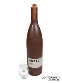 Bozal Borrego Glas und Flasche