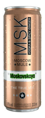 Moskovskaya führt 'MSK Moscow Mule'-Premix ein