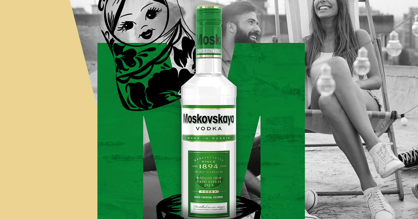 Russische Wurzeln: Moskovskaya Vodka mit neuem Flaschendesign