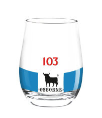 Osborne 103 Etiqueta Blanca Designglas blau