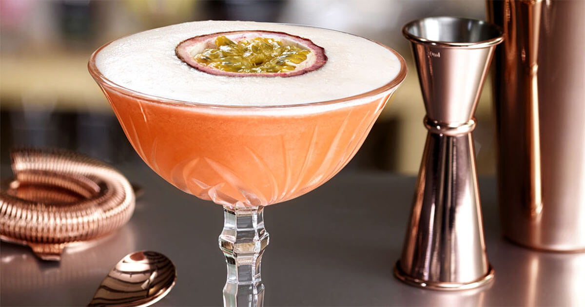 Fruchtig-frisch: „Porn Star Martini“ mit Passoã