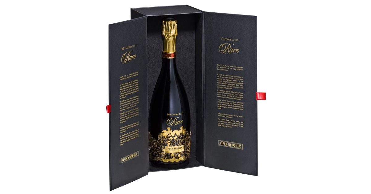 Champagner: Piper-Heidsieck mit Premiere der Prestige Cuvée Rare 2002