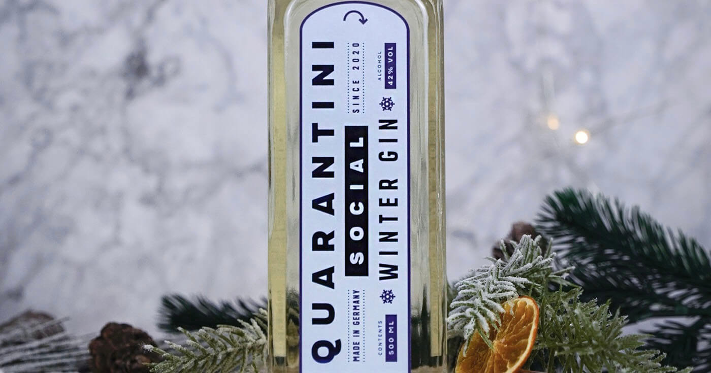 Mit Spende verknüpft: Quarantini Social Winter Gin kommt auf den Markt
