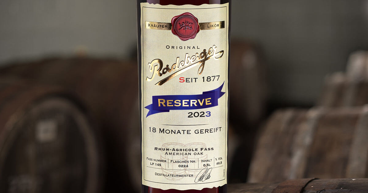 Ex-Rhum-Casks: Radeberger Destillation & Liqueurfabrik bringt Reserve 2023