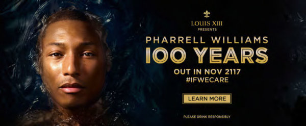 Rémy Martin Louis XIII kündigt Song '100 Years' von Pharrell Williams an