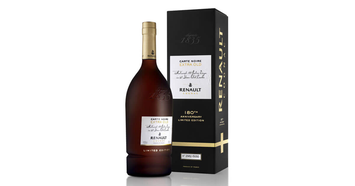 Ausgewählte Eaux-de-Vie: Cognac Renault feiert Jubiläum mit Carte Noire XO Limited Edition