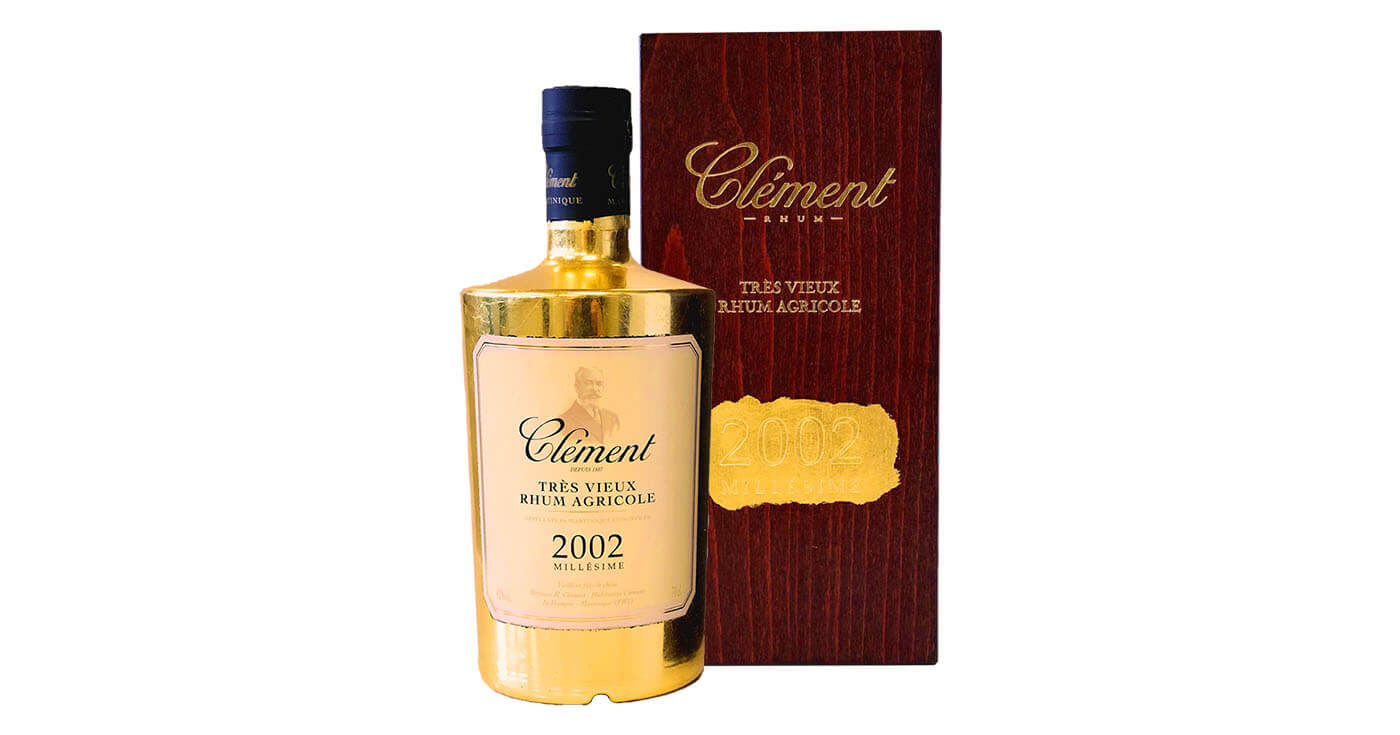 Rarität: Rhum Clément lässt Très Vieux Millésime 2002 vergolden