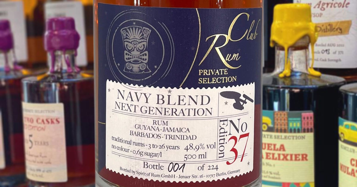 RumClub: Spirit of Rum präsentiert neuen Navy Blend Rum