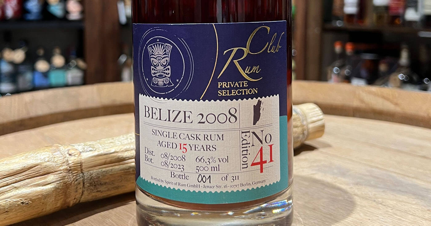Spirit of Rum: RumClub Private Selection Edition 41 ist Belize 2008