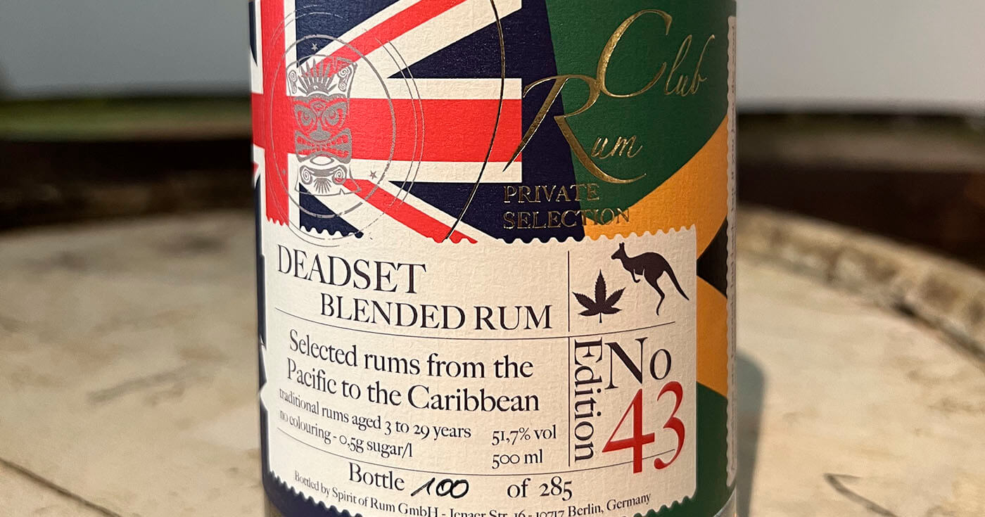 „Deadset Blend“: Spirit of Rum bringt RumClub Private Selection Edition 43