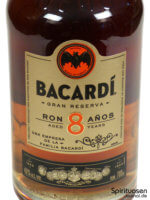 Bacardi Reserva Ocho Vorderseite Etikett