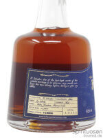 Bellamy's Reserve Rum 12 Jahre PX Sherry Cask Finish Etikett links