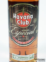 Havana Club Anejo Especial Vorderseite Etikett