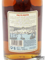 Havana Club Pacto Navio Rückseite Etikett