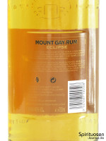 Mount Gay Eclipse Rückseite Etikett