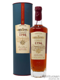 eine Flasche Santa Teresa 1796 nebst Geschenkhülle