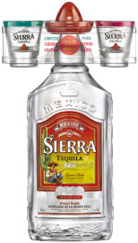 Sierra Tequila im On-Pack mit zwei Shot-Gläsern