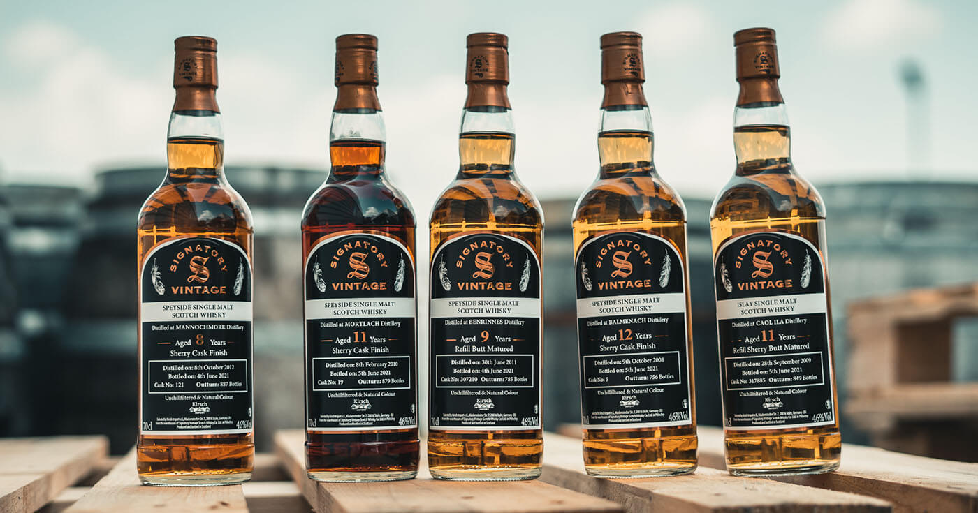 In Trinkstärke: Signatory Vintage gibt fünf neue Single Cask Bottlings frei