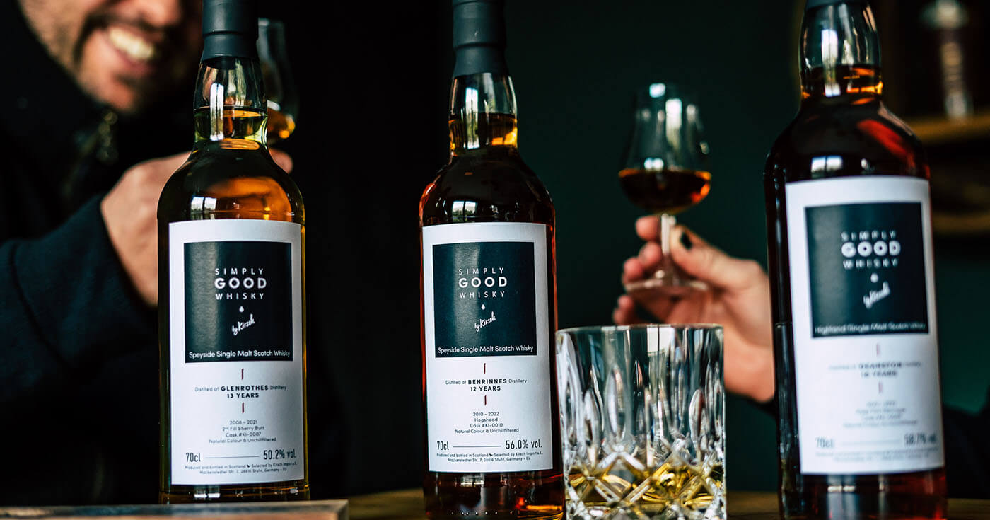 Einfach gut: Simply Good Whisky by Kirsch stellt drei neue Single Casks vor
