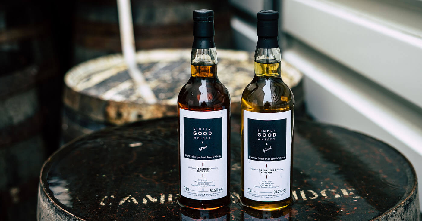 By Kirsch: Simply Good Whisky mit zwei neuen Single Cask Bottlings