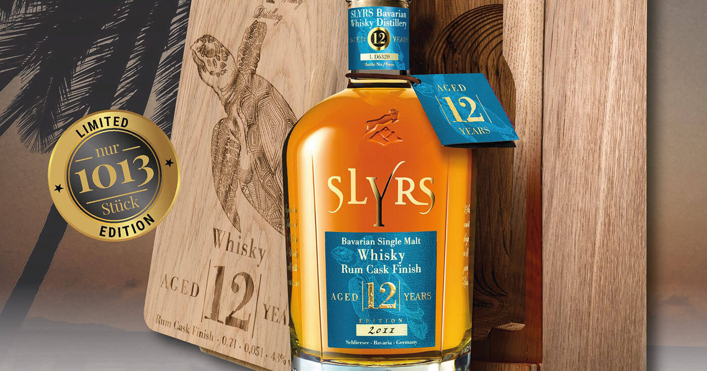 Limitierte Menge: Slyrs Destillerie lanciert Slyrs 12 Jahre Rum Cask Finish