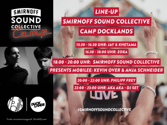 Smirnoff Sound Collective erstmals auf deutschen Festivals