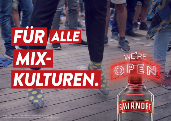 Smirnoff 'We're open'-Kampagne