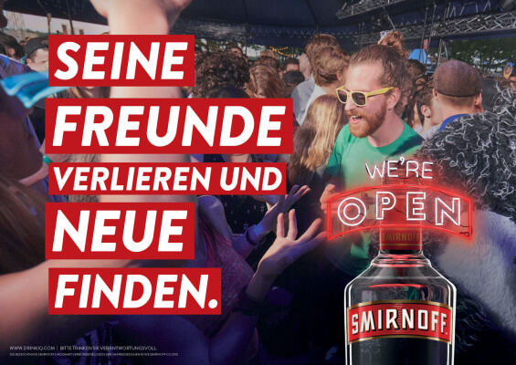 Smirnoff 'We're open'-Kampagne