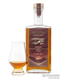 Old Soggy No. 1 Spiced Bourbon Vanilla Oak Glas und Flasche