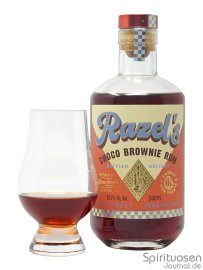 Razel's Choco Brownie Glas und Flasche