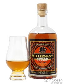 Wellerman's Spiced Glas und Flasche