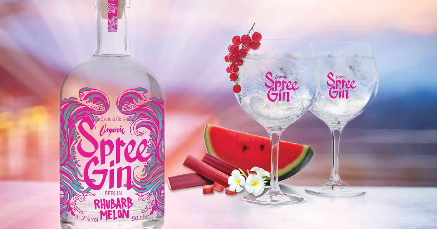 Frisch und fruchtig: Grote & Co. Spirits präsentiert Spree Gin Rhubarb Melon