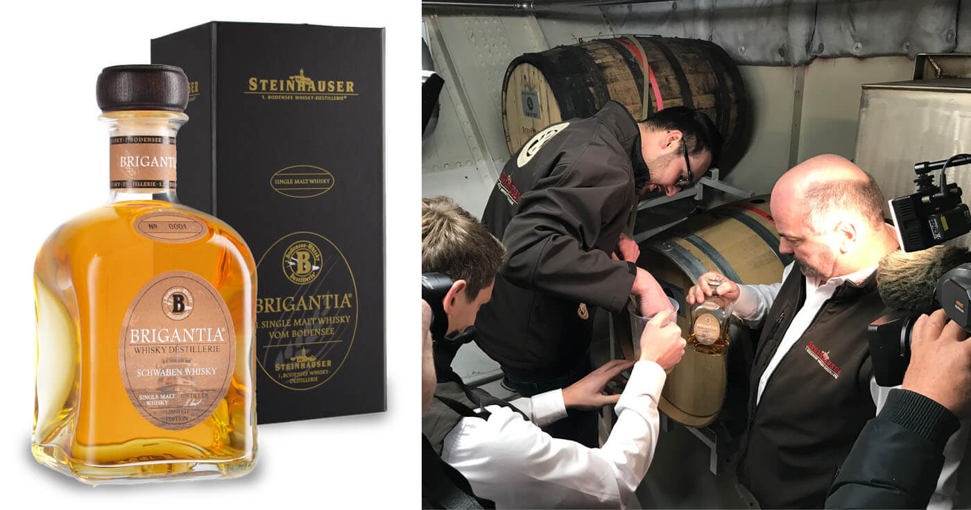 Vom Bodensee: Steinhauser präsentiert ersten Brigantia Schwaben Whisky