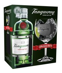 Tanqueray London Dry Gin im Geschenkset mit gratis Copa-Glas