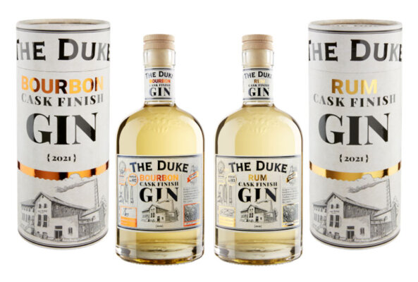 The Duke Bourbon Cask Finish Gin und The Duke Rum Cask Finish Gin