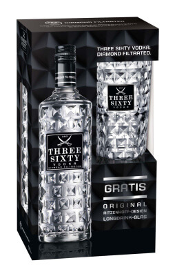 Three Sixty Vodka mit zwei Geschenksets in Winterpromotion