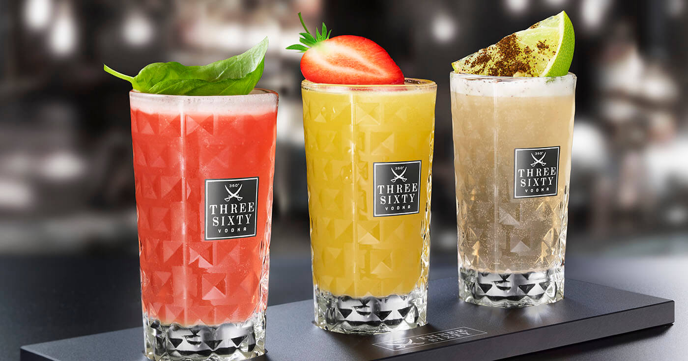 Silvester am Strand: Three Sixty Vodka mit fruchtig-exotischen Micro Cocktails