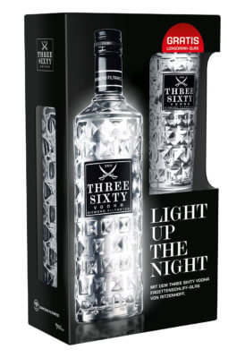 Three Sixty Vodka mit On-Pack-Promotion im Sommer