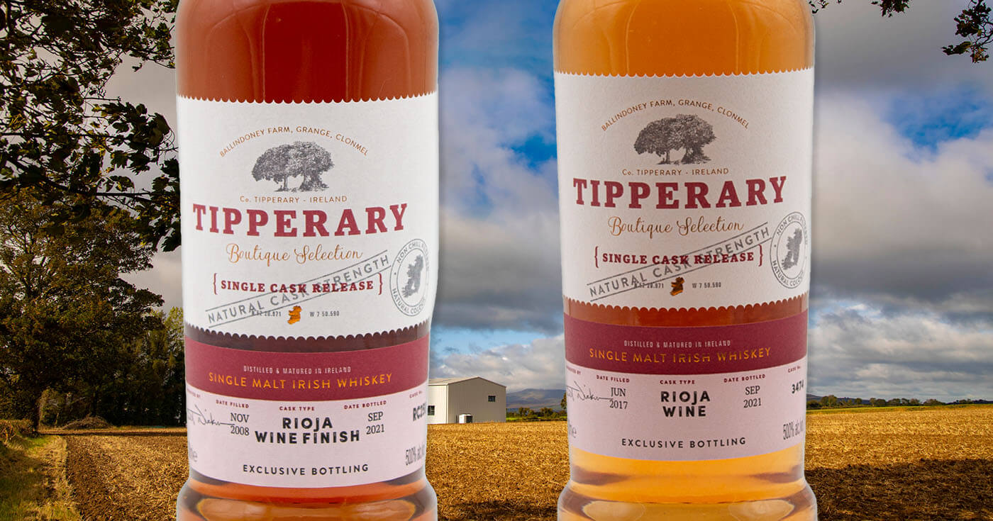 Unabhängig abgefüllt: Tipperary Boutique Distillery gibt zwei Single Casks frei