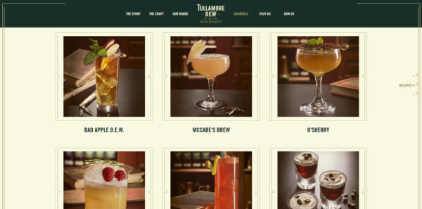 Cocktails mit Tullamore Dew Irish Whiskey