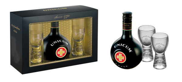 Unicum Kräuterlikör Geschenkset ab November im Handel erhältlich