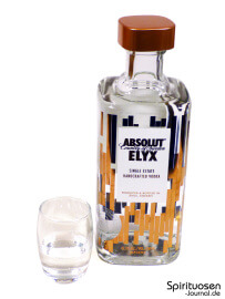 Absolut Elyx Glas und Flasche