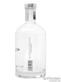 The Ostholsteiner Rye Vodka Rückseite eine Flasche The Ostholsteiner Rye Vodka von hinten