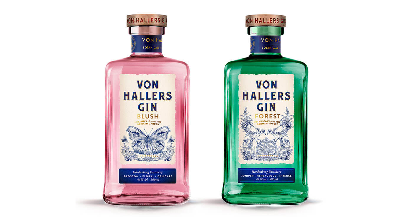 „Blush“ und „Forest“: Hardenberg Distillery mit zwei neuen Von Hallers Gins